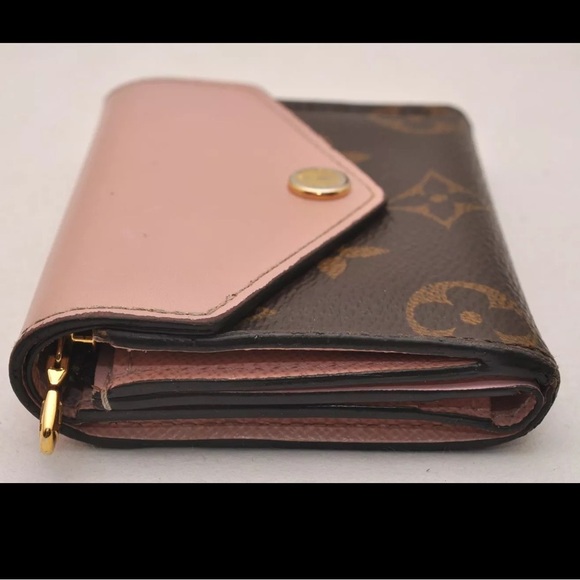 ❤️Louis Vuitton Monogram Portefeuille Zoe Brown and Pink Wallet RARE!!! - Picture 3 of 15